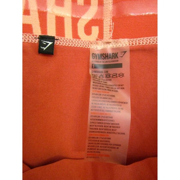 GYMSHARK Peach Seamless Leggings Women’s Small - Workout Wear Logo Waist - NWOT - Picture 12 of 14